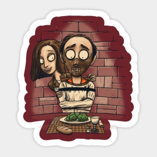 The Silence of the Vegetables Sticker